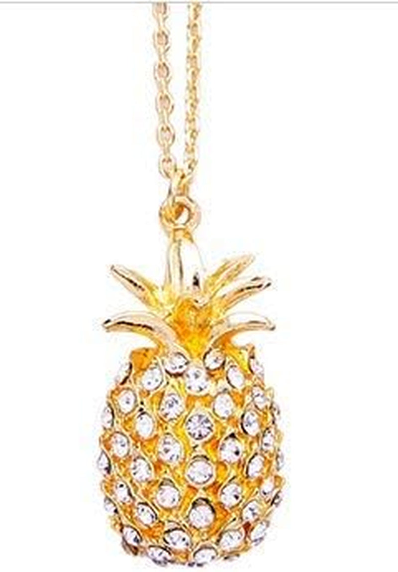 Bath Bombs Jewelry with Necklace Pineapple inside - Perfect Treasure Hidden in Huge Bath Bomb - Fizzy and Bubble Organic Bathbomb in Gift Box For