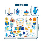 Hanukkah Decorations Window Gel Clings (50pcs)