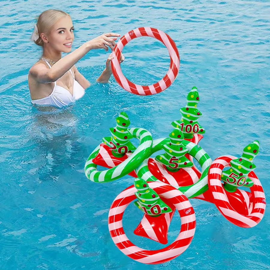 Inflatable Christmas Tree Ring Toss