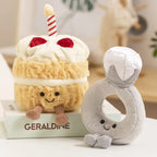 Cute Jellycat Plush Toys Gift Series Cake Diamond Ring Doll Soft Stuffed Toy Popular Internet Celebrity Gift Wholesale