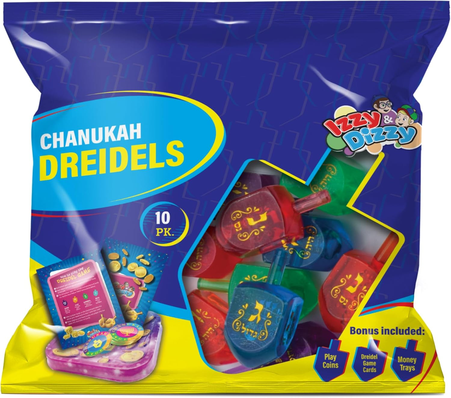 Lucite Hanukkah Dreidel (10pcs)