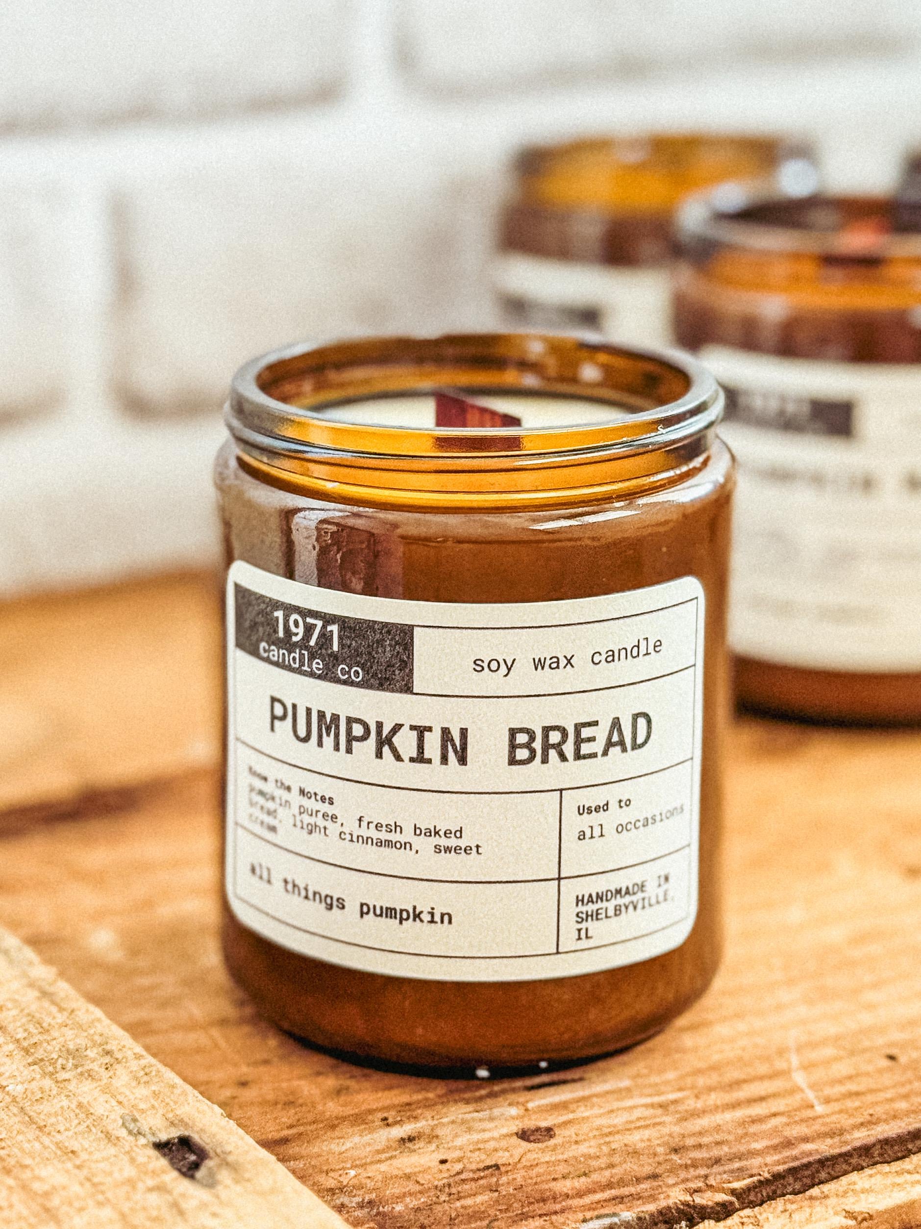 Pumpkin Bread Wood Wick Candle or Melts