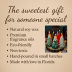 Christmas Tree Candle in Variety of Shapes: Holiday Scented Soy Candle / Xmas Decor